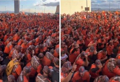 Homens do grupo Legendários aparecem se preparando para subir montanha -  (crédito: X / Reprodução)