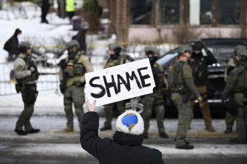 Democratas se opõem a qualquer novo financiamento para o DHS, enquanto não sejam introduzidas mudanças profundas nas operações do ICE -  (crédito:  Getty Images via AFP)