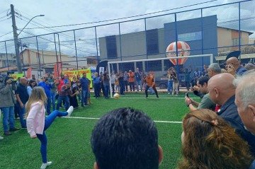 Campo sintético foi inaugurado em Sobradinho - (crédito: Ana Carolina Alves/CB/DA Press) Campo sintético foi inaugurado em Sobradinho - (crédito: Ana Carolina Alves/CB/DA Press)