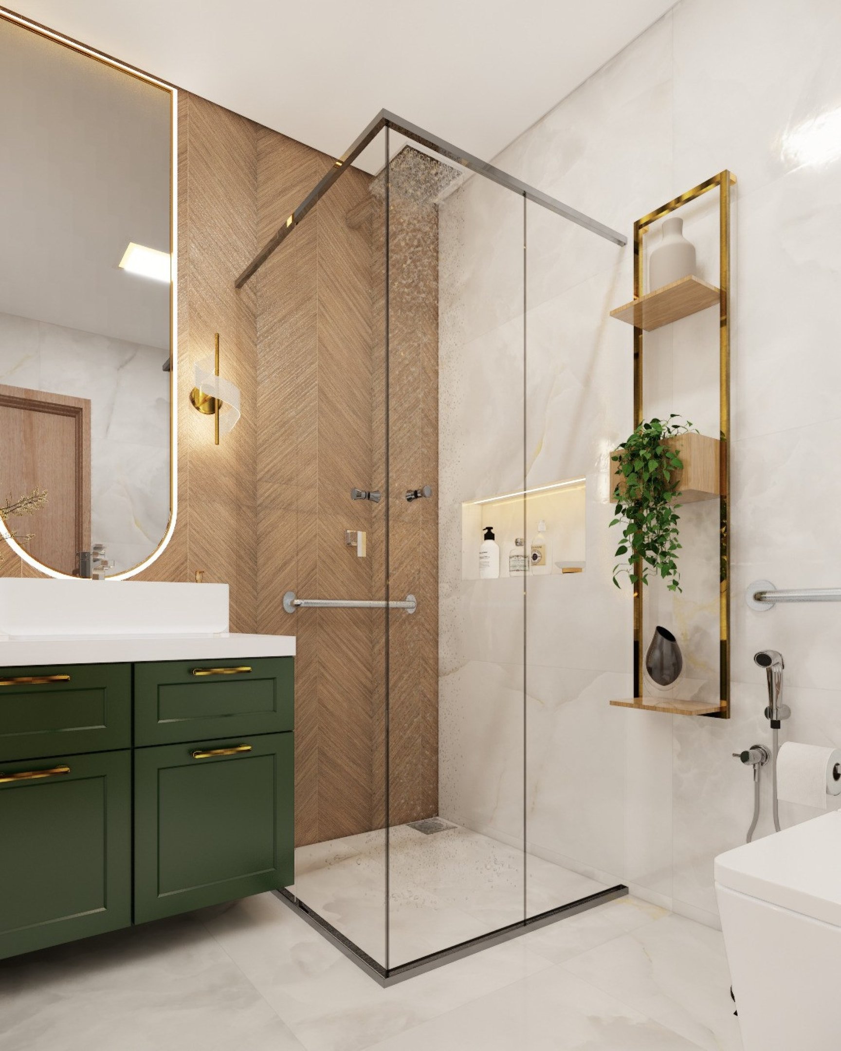 A t&eacute;cnica walk-in tamb&eacute;m torna ambientes mais espa&ccedil;os e permite um respiro 