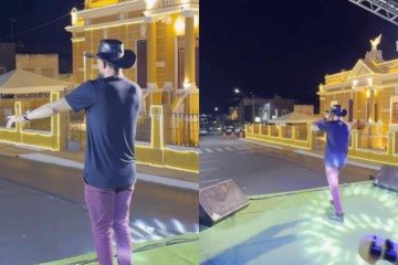 Cantor faz show sem público e recebe apoio de famosos na web - (crédito: Reprodução/Instagram) Cantor faz show sem público e recebe apoio de famosos na web - (crédito: Reprodução/Instagram)