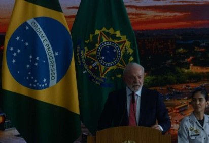 Lula discursa no Palácio do Planalto em cerimônia em defesa da democracia e memória aos atos de 8/1 -  (crédito: Marcelo Ferreira/CB/DA Press) -Lula discursa no Palácio do Planalto em cerimônia em defesa da democracia e memória aos atos de 8/1 -  (crédito: Marcelo Ferreira/CB/DA Press)