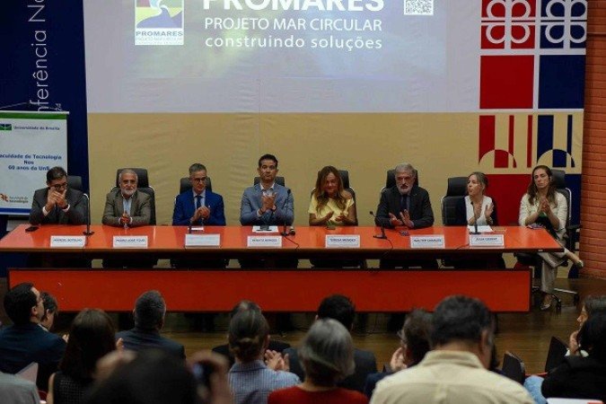 Solenidade de lançamento do Projeto Promares aconteceu no Auditório da Faculdade de Tecnologia da UnB, em 10 de dezembro, reunindo representantes de diversas universidades brasileiras e da cooperação alemã. - (crédito: Foto: Divulgação/Secom UnB) Solenidade de lançamento do Projeto Promares aconteceu no Auditório da Faculdade de Tecnologia da UnB, em 10 de dezembro, reunindo representantes de diversas universidades brasileiras e da cooperação alemã. - (crédito: Foto: Divulgação/Secom UnB)