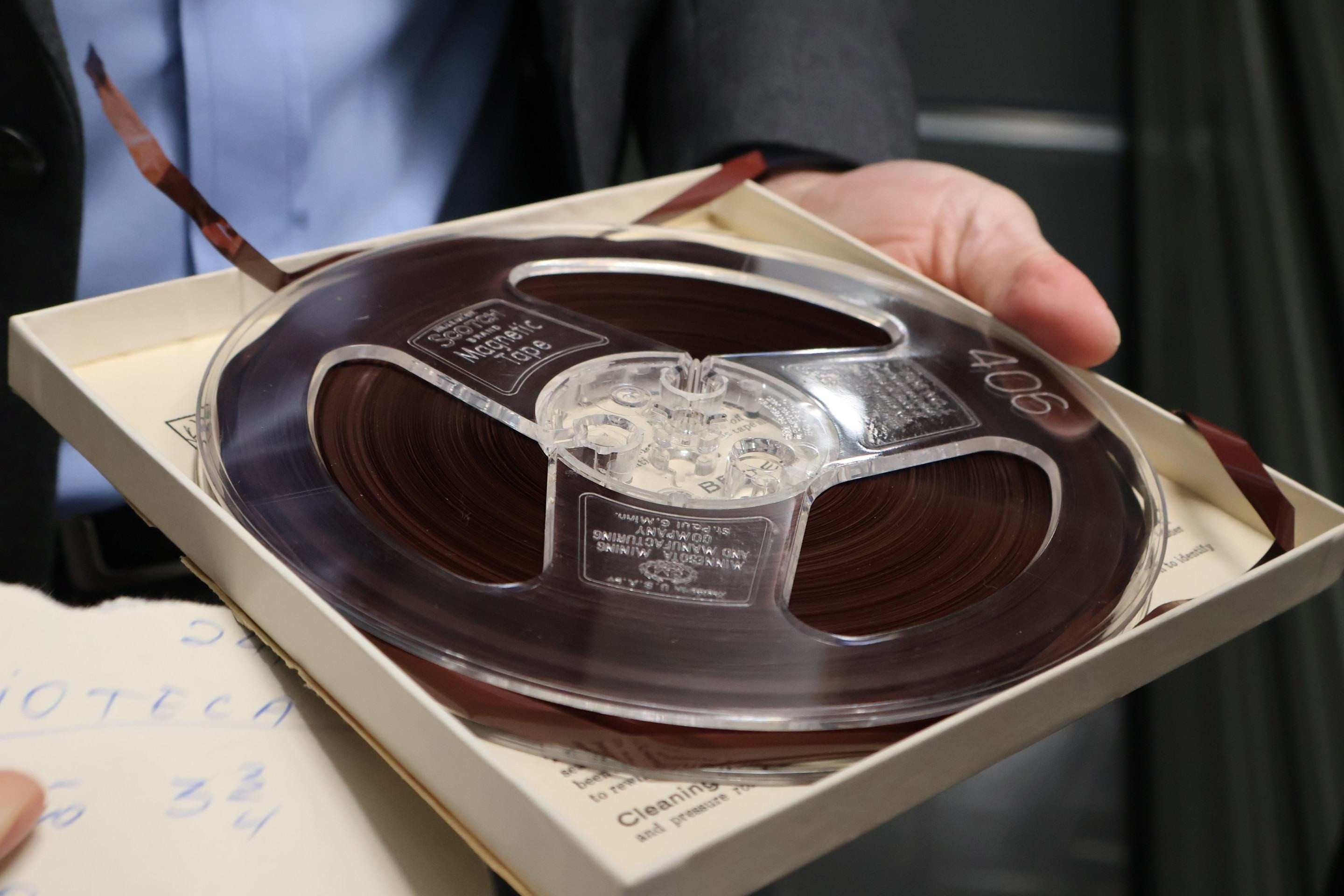 Fita preservada em ambiente com temperatura de 4