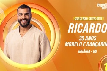 Ricardo é um dos participantes da Casa de Vidro Centro-oeste