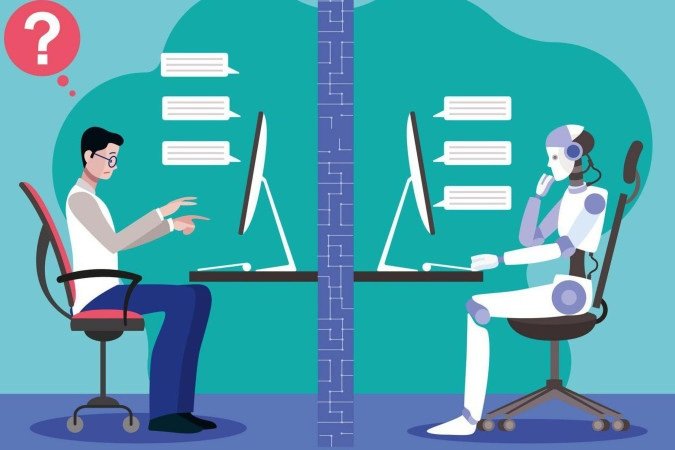 Alan Turing criou um teste que mede o quão indistinguíveis as máquinas são dos humanos - (crédito: Getty Images) Alan Turing criou um teste que mede o quão indistinguíveis as máquinas são dos humanos - (crédito: Getty Images)