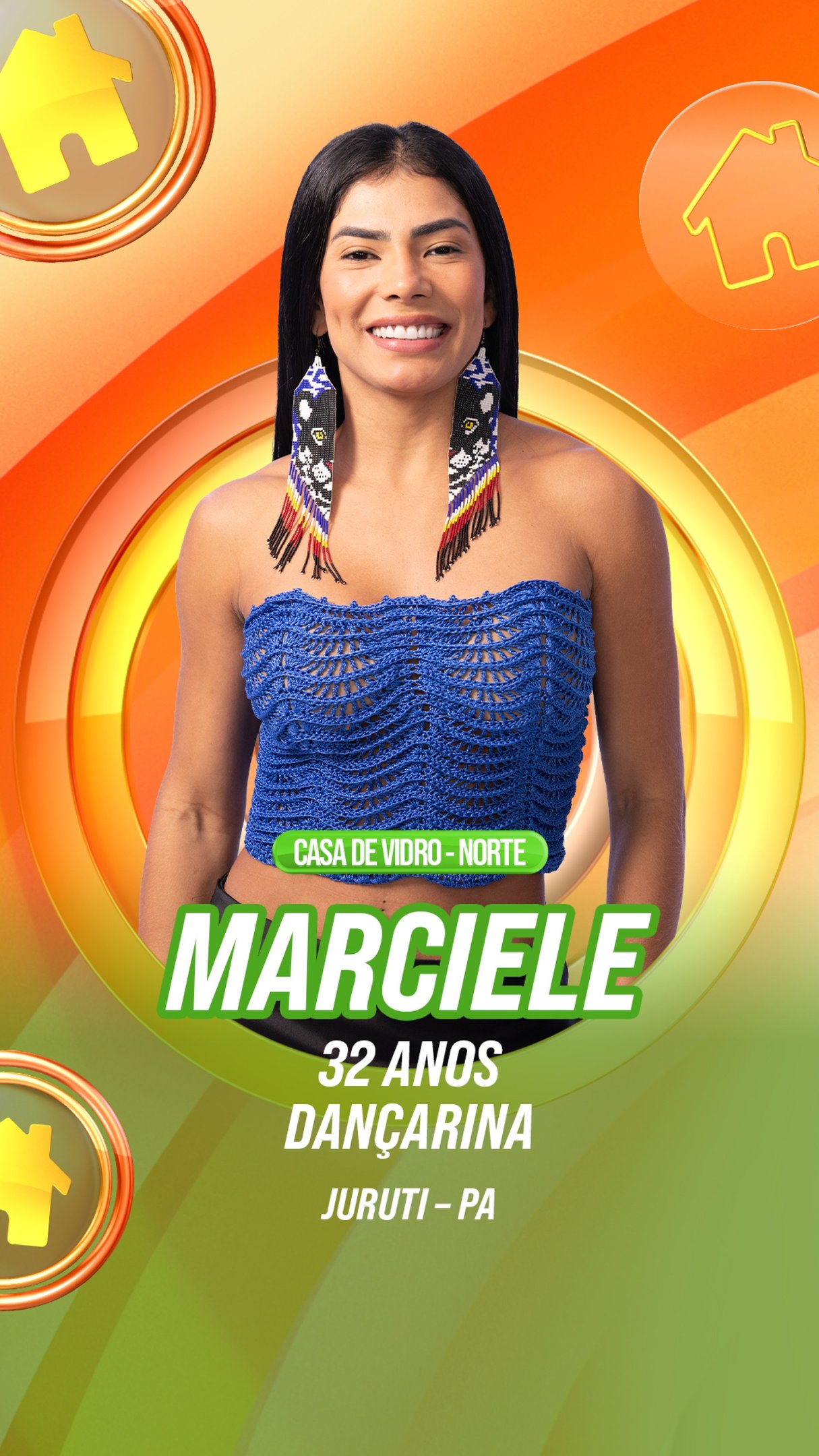 Marciele, participante da Casa de Vidro Norte