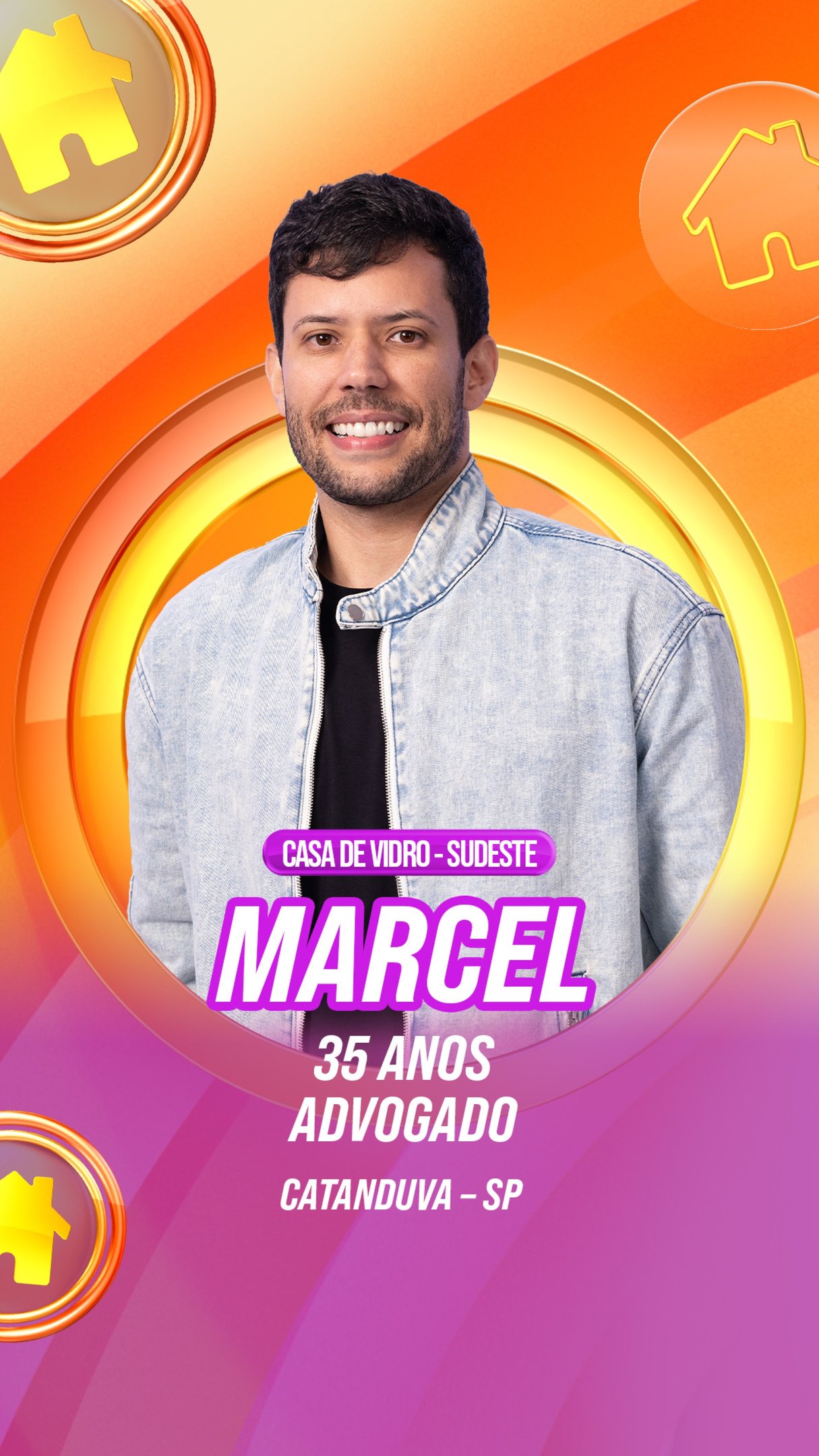 Marcel &eacute; um dos participantes da Casa de Vidro Sudeste