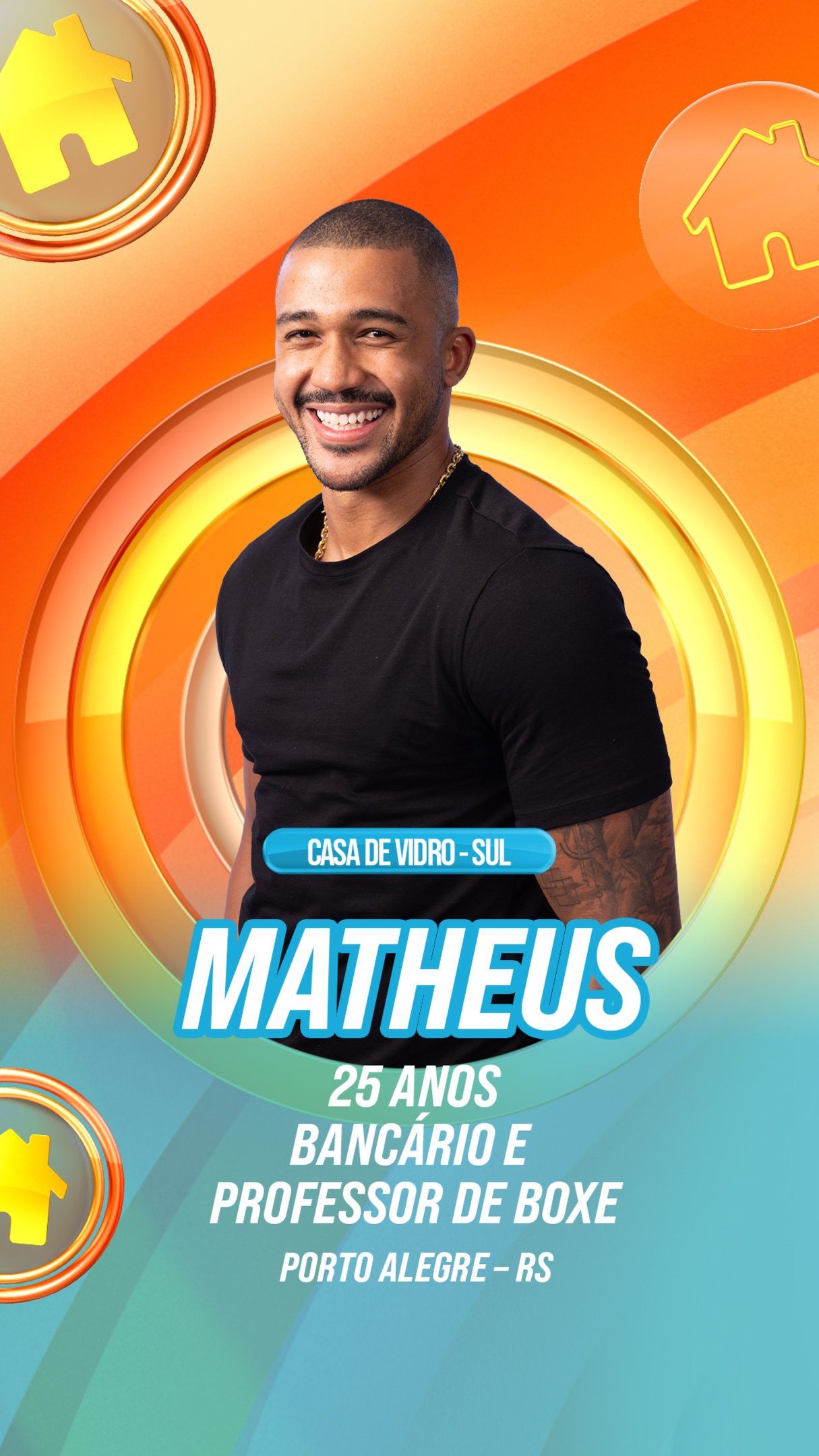 Matheus &eacute; um dos participantes da Casa de Vidro Sul 