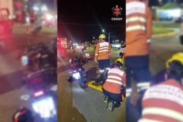 As vítimas estavam conscientes, porém desorientadas, e foram transportadas a uma unidade de saúde -  (crédito: Divulgação/CBMDF)