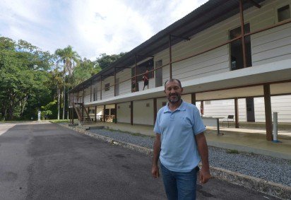  Gerente do Catetinho, Everaldo Rodrigues fala com emoção do local -  (crédito:  Ed Alves/CB/DA Press) - Gerente do Catetinho, Everaldo Rodrigues fala com emoção do local -  (crédito:  Ed Alves/CB/DA Press)