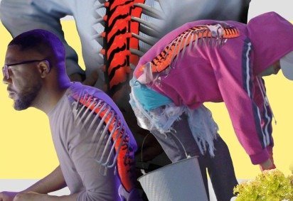 A espinha humana compreende normalmente 33 vértebras, que vão da base do crânio até a parte superior das nádegas. As nove inferiores são fundidas entre si. -  (crédito: BBC) -A espinha humana compreende normalmente 33 vértebras, que vão da base do crânio até a parte superior das nádegas. As nove inferiores são fundidas entre si. -  (crédito: BBC)