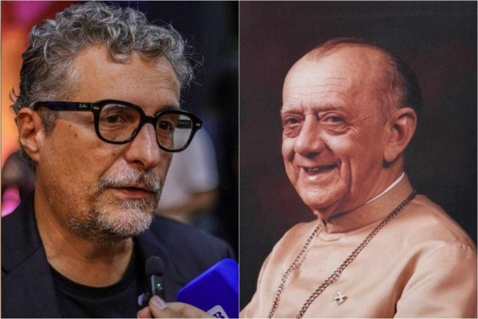 Kleber Mendonça FIlho e Dom Helder Câmara - (crédito: João Pedro Carvalho - CB/DA Press, Reprodução/CNBB) Kleber Mendonça FIlho e Dom Helder Câmara - (crédito: João Pedro Carvalho - CB/DA Press, Reprodução/CNBB)