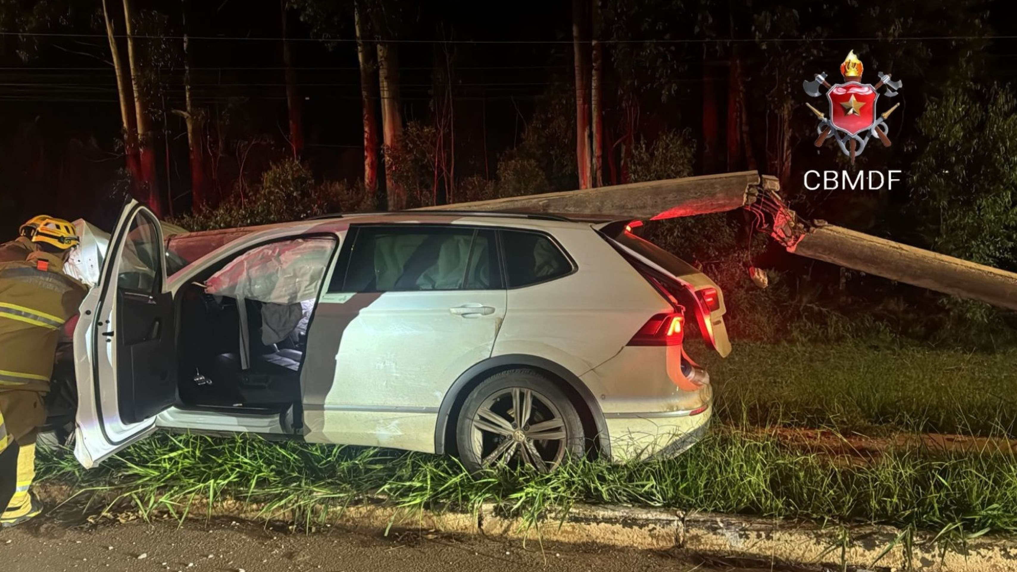 Acidente ocorreu na DF-180, na noite dessa sexta-feira (9/1)