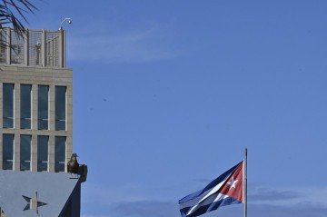 A embaixada norte-americana em Havana: Casa Branca reforça pressão sobre o regime comunista - (crédito: Adalberto Roque/AFP) A embaixada norte-americana em Havana: Casa Branca reforça pressão sobre o regime comunista - (crédito: Adalberto Roque/AFP)