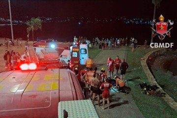 O salvamento foi marcado por um intenso trabalho de socorro -  (crédito: Divulgação/CBMDF)