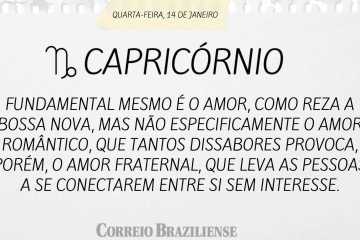 Horóscopo desta quarta-feira (14/1)