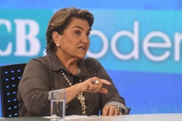 Ministra apresentou ontem (4/3) campanha para divulgar canais de atendimento e apoio a mulheres vítimas de violência -  (crédito:  Ed Alves/CB/DA Press)