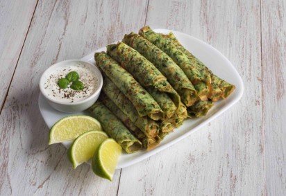 Panqueca de ora-pro-nóbis (Imagem: Stanislav71 | Shutterstock) -  (crédito: EdiCase) -Panqueca de ora-pro-nóbis (Imagem: Stanislav71 | Shutterstock) -  (crédito: EdiCase)