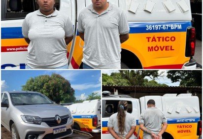 Golpe da falsa cesta básica leva à prisão de dupla por estelionato contra idosa -  (crédito: PMMG/Reprodução) -Golpe da falsa cesta básica leva à prisão de dupla por estelionato contra idosa -  (crédito: PMMG/Reprodução)