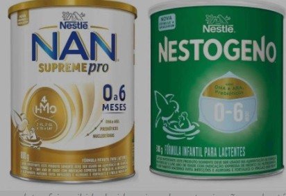 omercialização de produtos foi proibida pela Anvisa -  (crédito: Reprodução/Nestlé) -omercialização de produtos foi proibida pela Anvisa -  (crédito: Reprodução/Nestlé)
