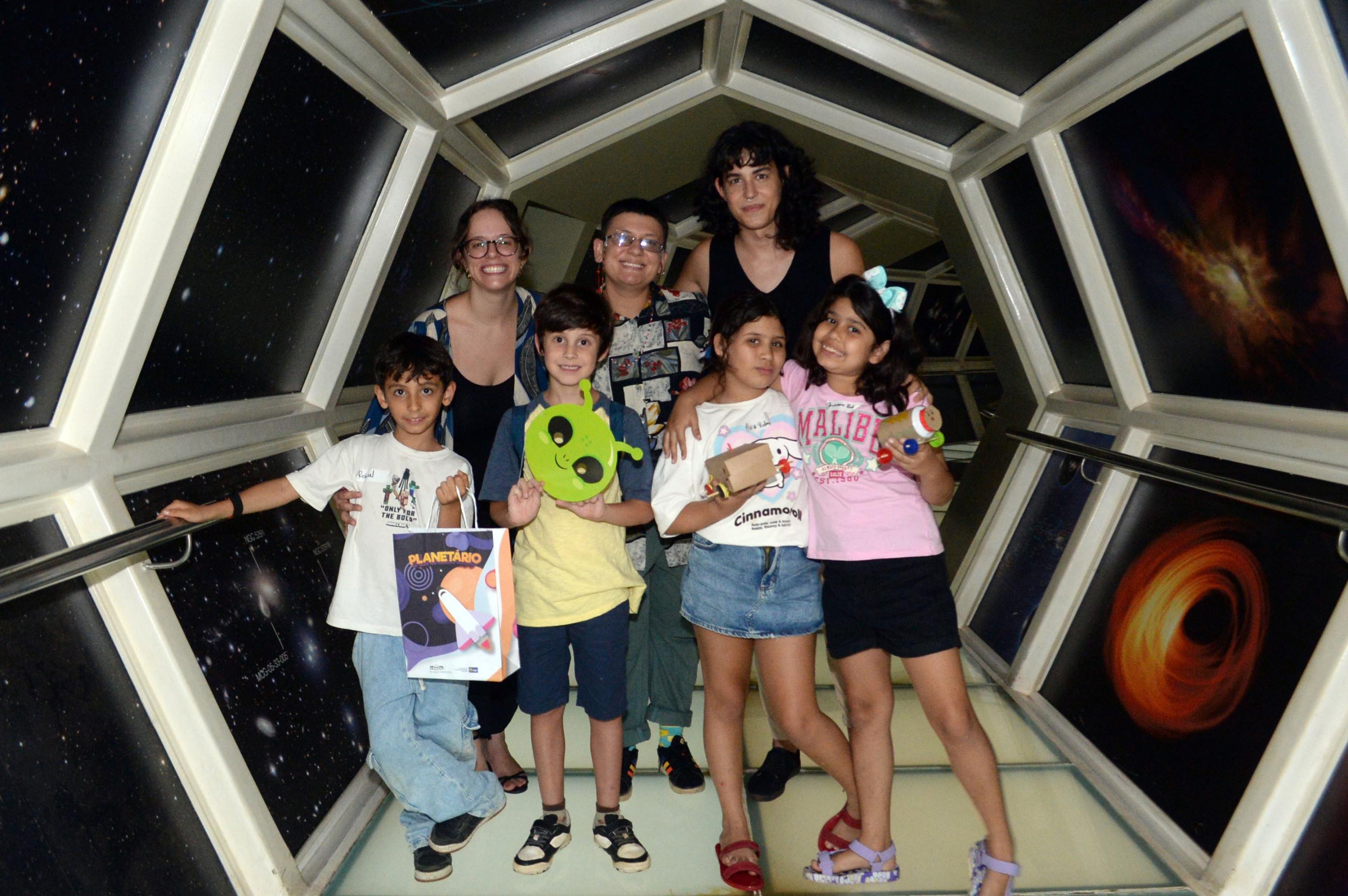  13/01/2026 Cr&eacute;dito: Marcelo Ferreira/CB/D.A Press. Planetario personagens, Rafael conde, Arthur avellar, Giovana Rodrigues, Nina Rodrigues, Solar caipo e Kali virgonalto