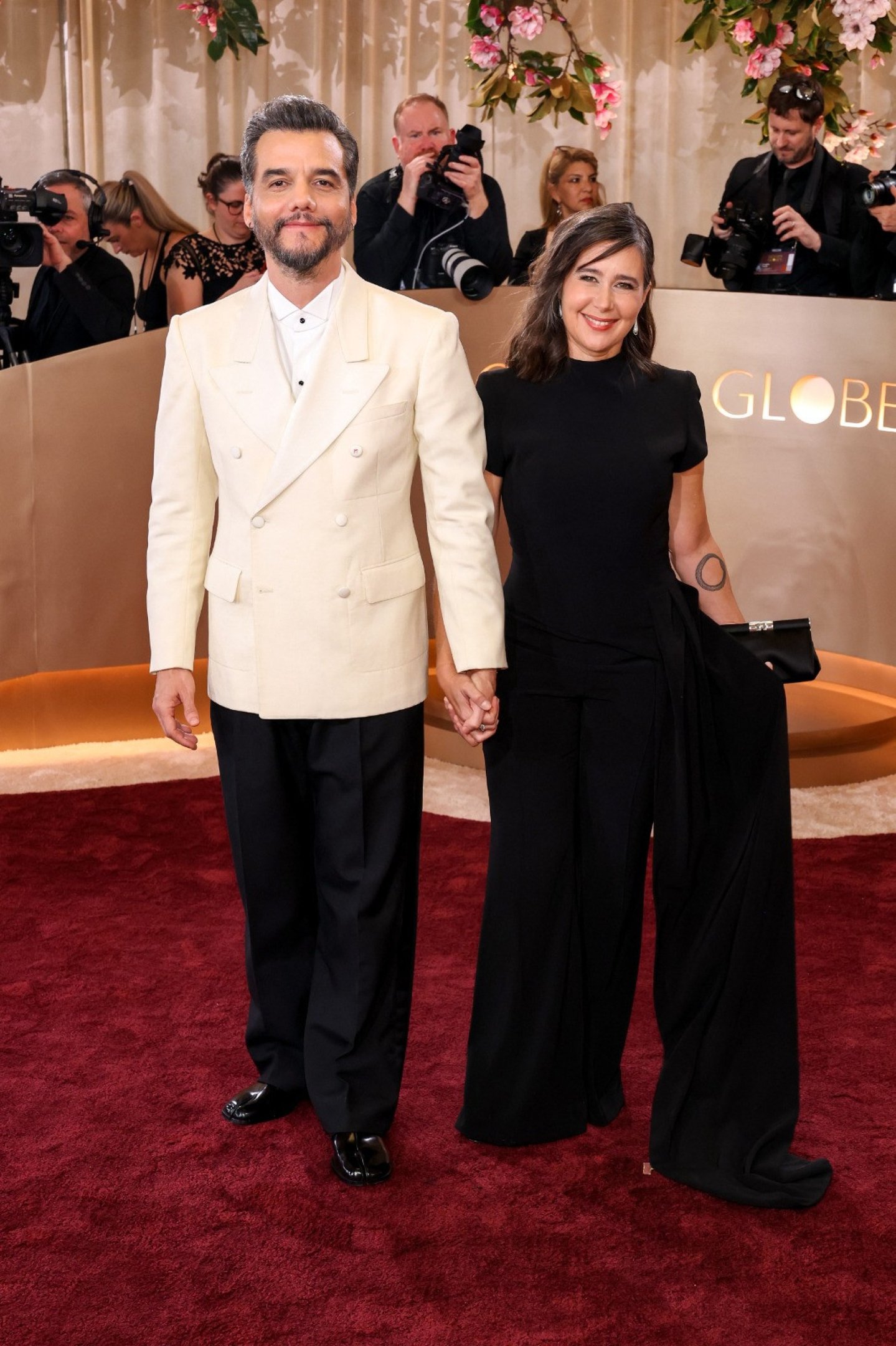Wagner Moura e Sandra Delgado no tapete vermelho