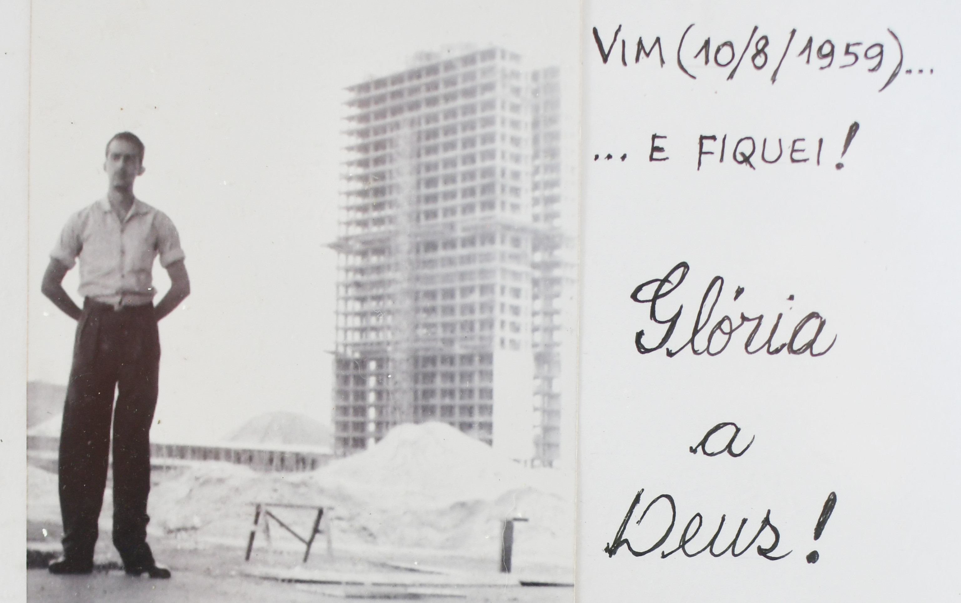 Registro da chegada do pioneiro ao Planalto Central