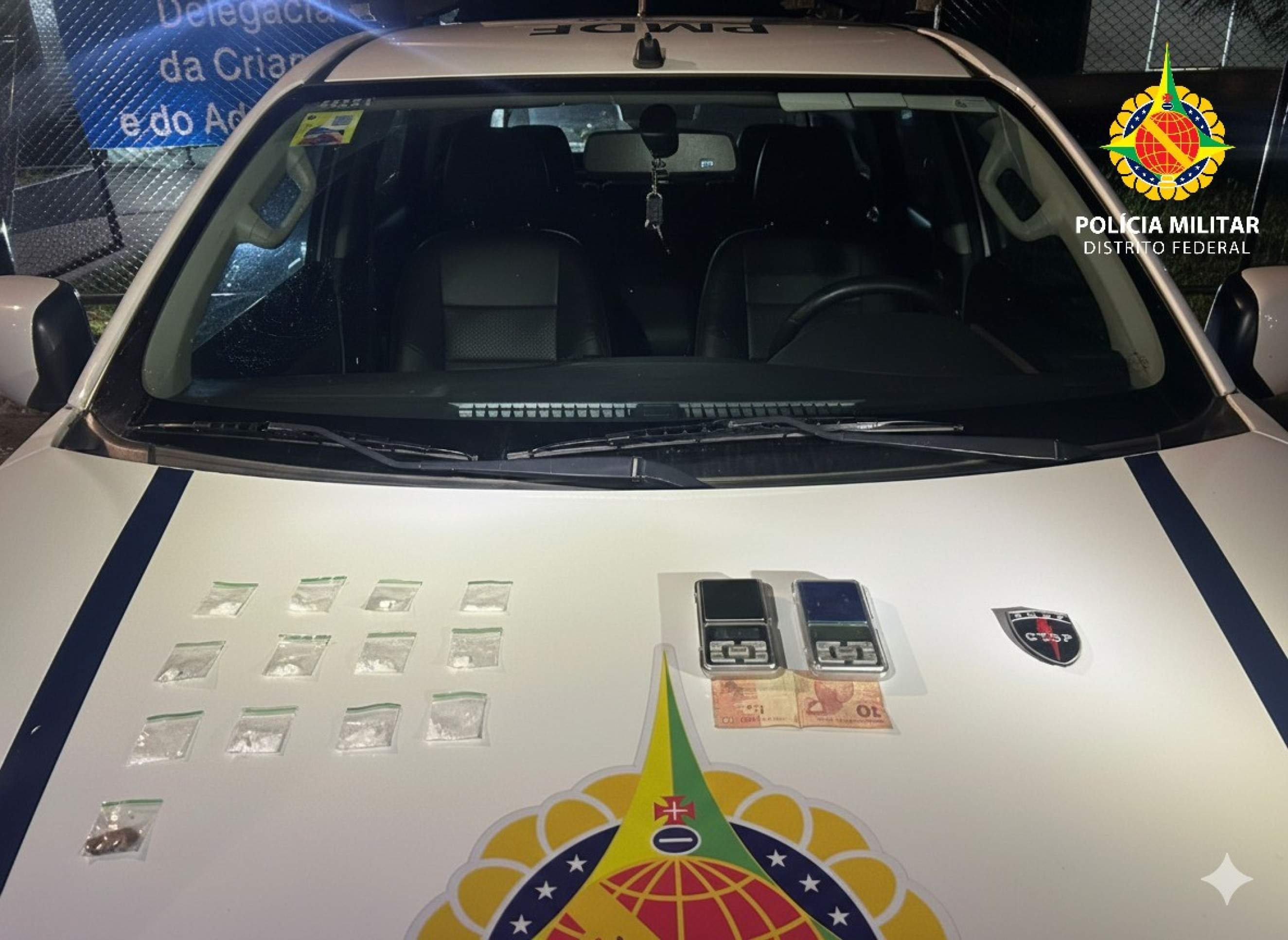 Adolescente é apreendido após ser flagrado com drogas no Paranoá