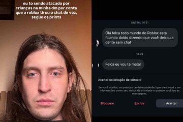 Felca é alvo de ataques após Roblox atualizar diretrizes de segurança para crianças  -  (crédito: Reprodução/Redes sociais)
