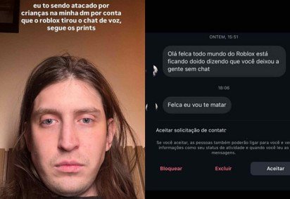 Felca é alvo de ataques após Roblox atualizar diretrizes de segurança para crianças  -  (crédito: Reprodução/Redes sociais) -Felca é alvo de ataques após Roblox atualizar diretrizes de segurança para crianças  -  (crédito: Reprodução/Redes sociais)