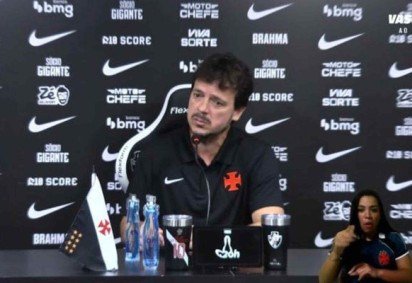 Fernando Diniz diz que jovem vai valer muito mais -  (crédito: Foto: Reprodução Vasco TV) -Fernando Diniz diz que jovem vai valer muito mais -  (crédito: Foto: Reprodução Vasco TV)