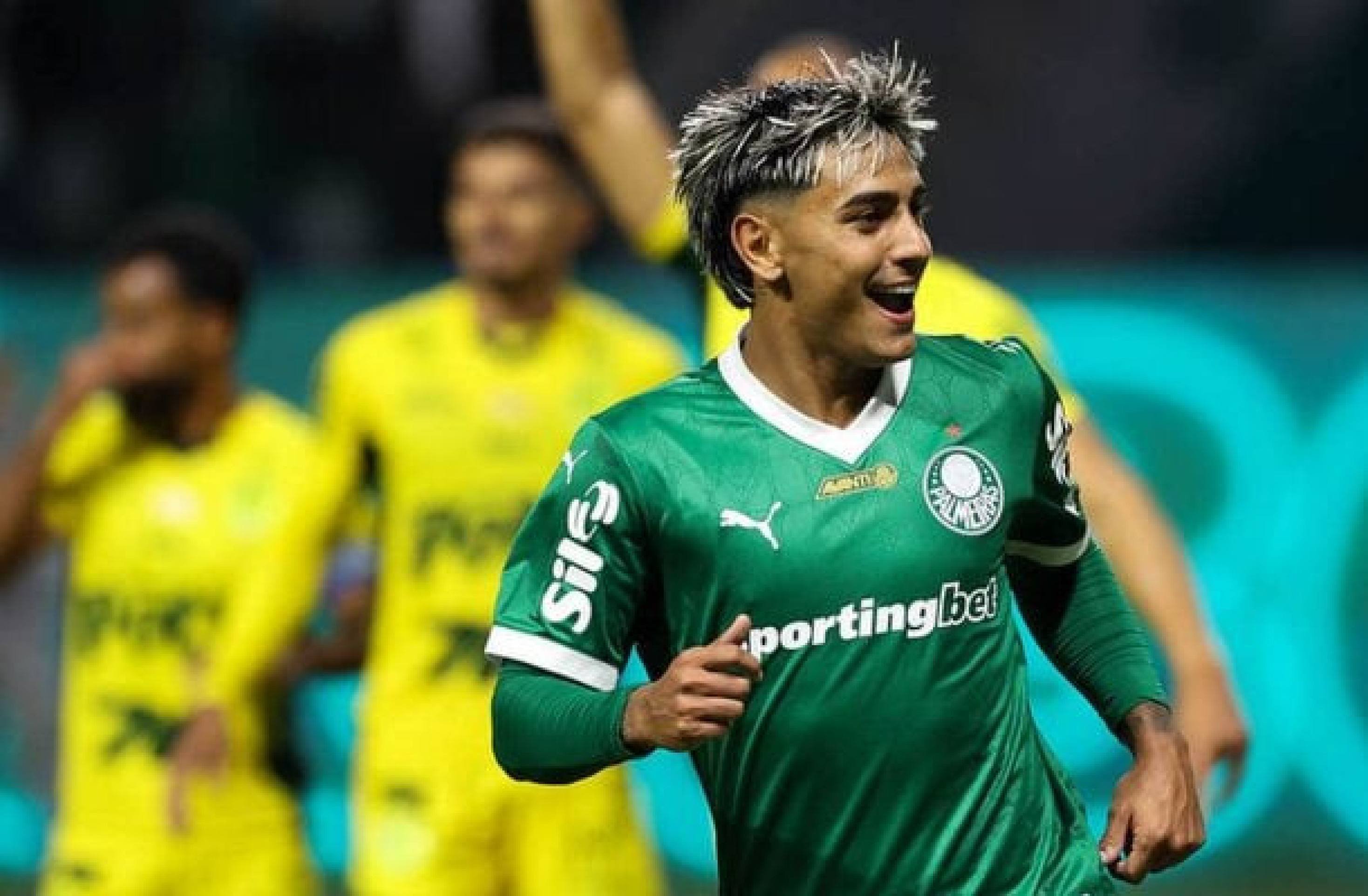 Facundo Torres pode voltar para o futebol dos Estados Unidos e defender o Austin FC -  (crédito: Foto: Cesar Greco / Palmeiras)
