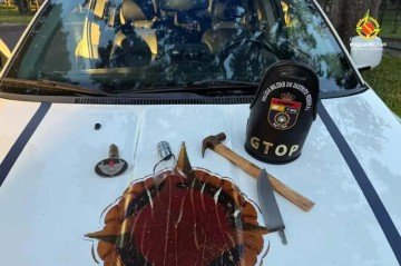 Homem é preso em flagrante por ameaçar ex-companheira no Cruzeiro
 -  (crédito: PMDF/Divulgação)