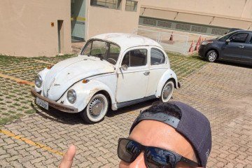 Cl&iacute;stenes herdou do pai o amor pelo Fusca