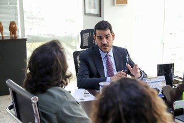 Ministro tem aproveitado o recesso parlamentar para aparar arestas junto a grupos que resistem à sua indicação -  (crédito: Daniel Estevão/Ascom/AGU)