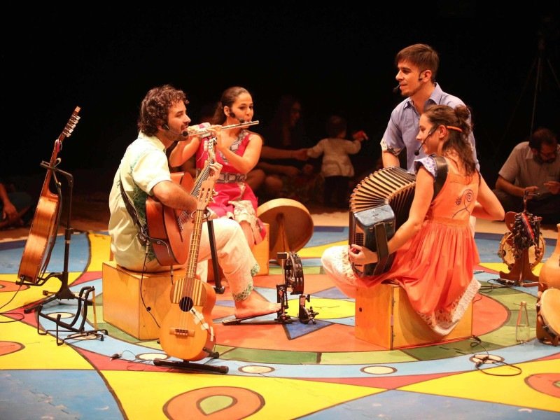 Espetáculo Cantos do Encontro, da Cia Os Buriti -  (crédito:  Diego Bresani)