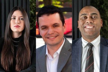 Christyane Stephanie Moreira do Amaral, bacharela em direito e pós-
graduanda em direito processual civil pelo IDP, Lucas de Souza Martins, professor e doutorando em estudos das relações EUA-América Latina na Universidade de Temple, Ronald Siqueira Barbosa Filho, subprocurador-geral do STJD
 -  (crédito: Divulgação) -Christyane Stephanie Moreira do Amaral, bacharela em direito e pós-
graduanda em direito processual civil pelo IDP, Lucas de Souza Martins, professor e doutorando em estudos das relações EUA-América Latina na Universidade de Temple, Ronald Siqueira Barbosa Filho, subprocurador-geral do STJD
 -  (crédito: Divulgação)