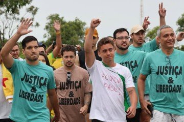 Vereador de BH se junta a caminhada de Nikolas rumo à Brasília - REDES SOCIAIS/REPRODUÇÃO
