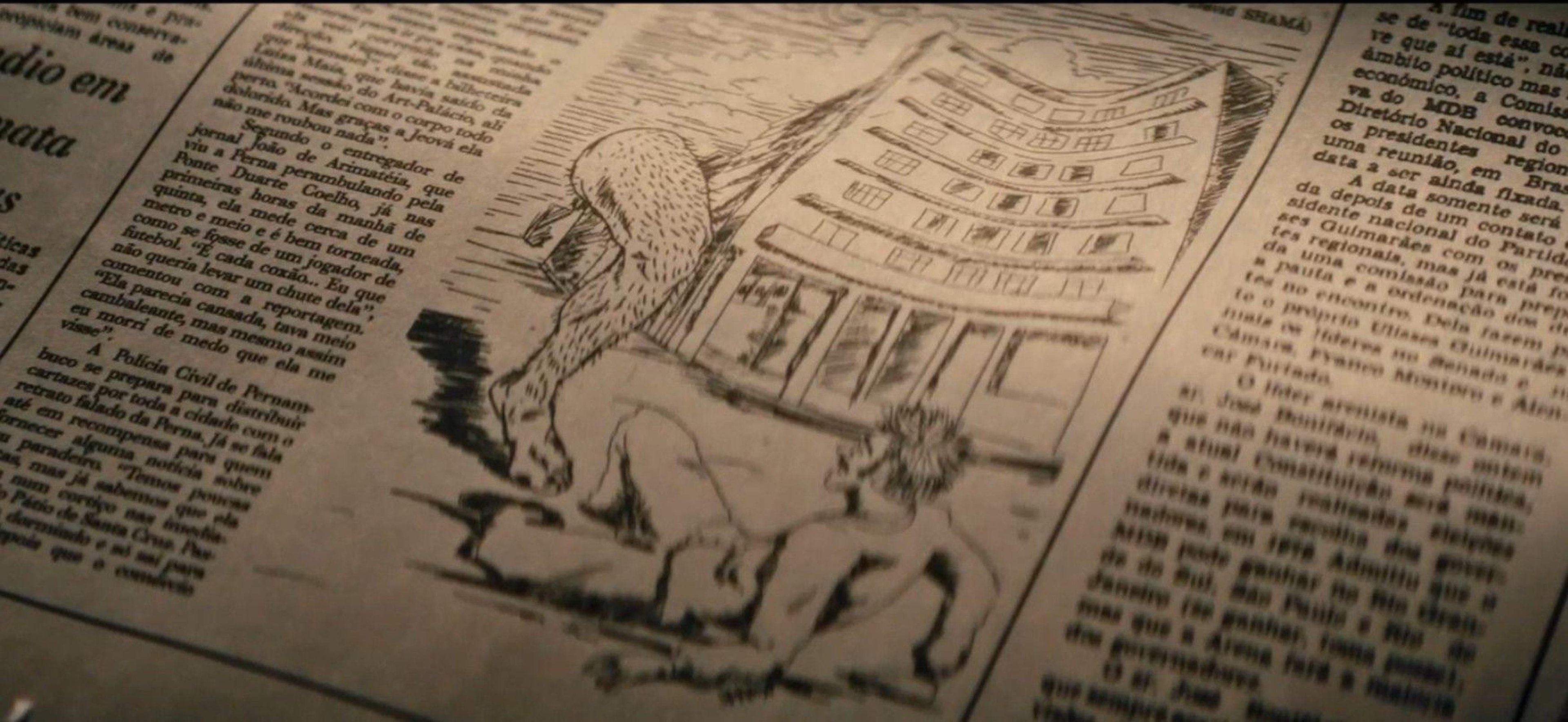 Cena da Perna Cabeluda em 'O Agente Secreto' -  (crédito: O Agente Secreto/Divulgação)