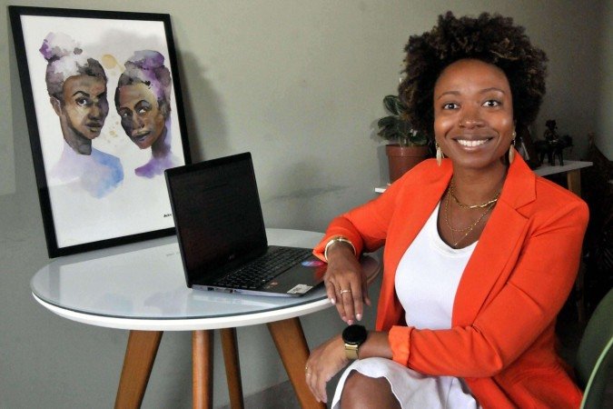 Administradora Rafaela Santana, 33 anos, optou pelo empreendedorismo ao perceber o gap de bons espaços para profissionais negros -  (crédito: Marcelo Ferreira/CB/D.A Press)