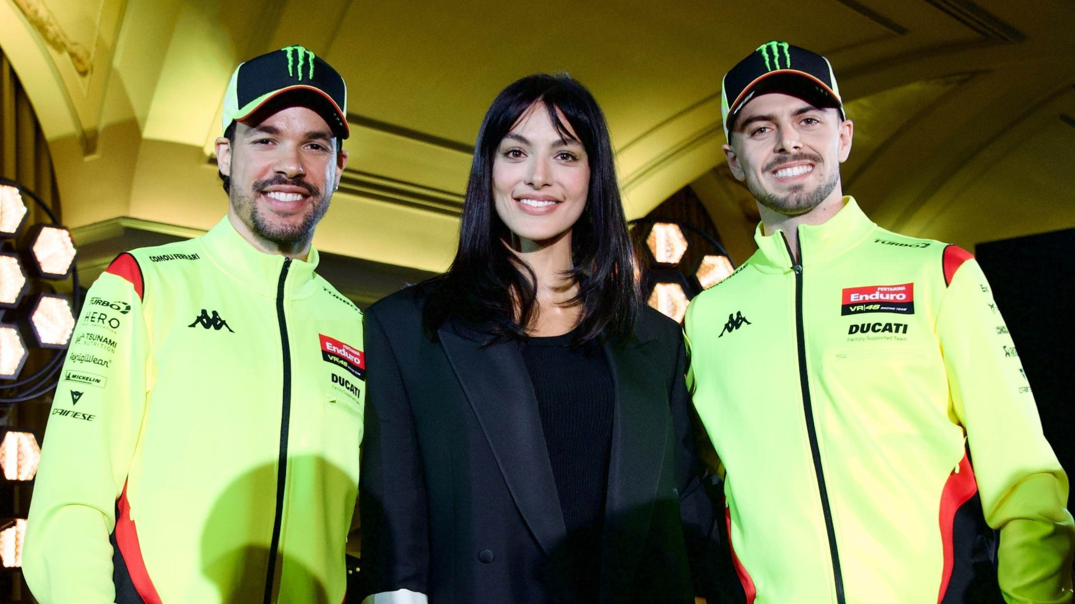 Atriz Desirée Pöpper apresenta lançamento da temporada 2026 da MotoGP na Itália