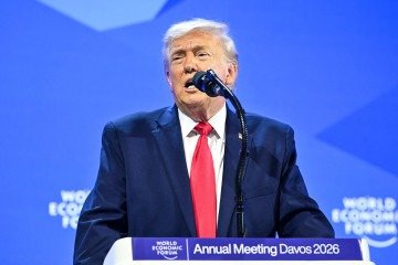  US President Donald Trump delivers a special address during the World Economic Forum (WEF) annual meeting in Davos on January 21, 2026. The World Economic Forum takes place in Davos from January 19 to January 23, 2026. (Photo by Mandel NGAN / AFP)
       -  (crédito: Mandel Ngan/AFP)