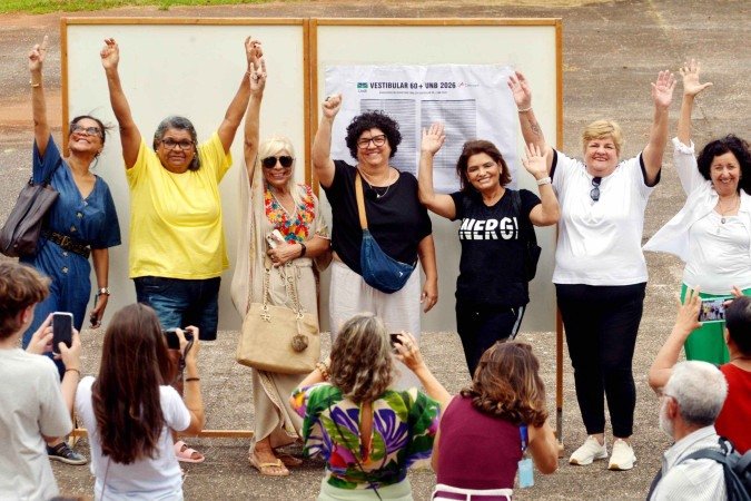 Vestibular 60+ da UnB divulga resultados e aprovados comemoram -  (crédito:  Ed Alves/CB/DA Press)