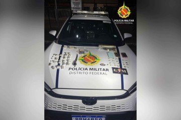 PMDF prende indivíduo por tráfico de drogas no Paranoá - (crédito: PMDF/Divulgação) PMDF prende indivíduo por tráfico de drogas no Paranoá - (crédito: PMDF/Divulgação)