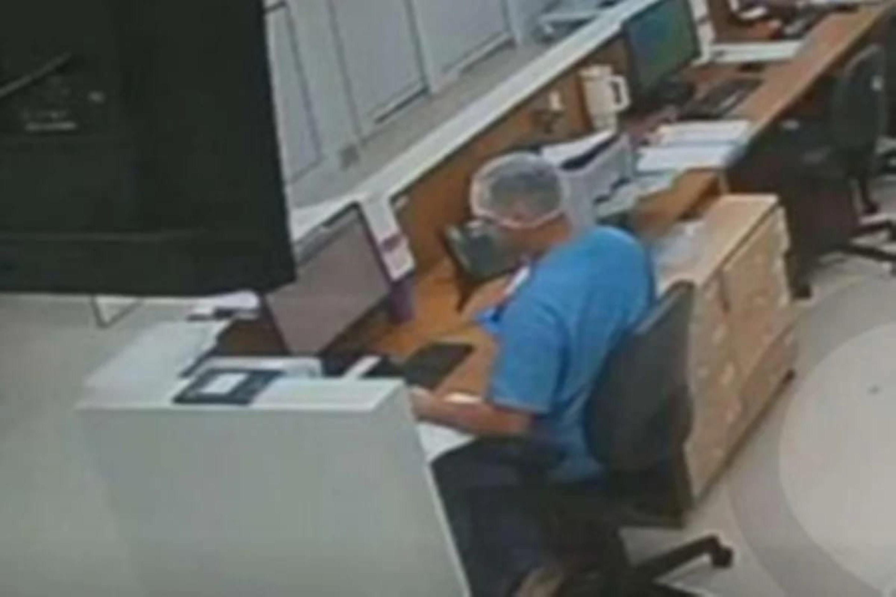 Marcos em computador onde foram prescritas medica&ccedil;&otilde;es