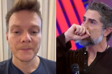 Michel Teló expõe Marcos Mion e gera climão após festa de aniversário -  (crédito: Reprodução/TV Globo)