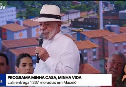 Lula participa de evento em Maceió nesta sexta-feira (23/1) -  (crédito: Reprodução/ CanalGov) -Lula participa de evento em Maceió nesta sexta-feira (23/1) -  (crédito: Reprodução/ CanalGov)