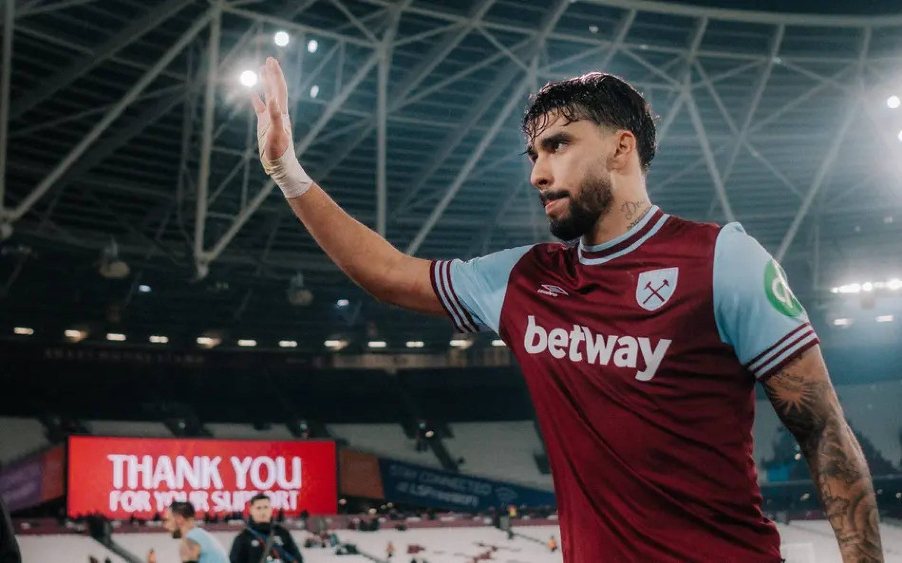 Paquetá abre o coração e se despede do West Ham: 