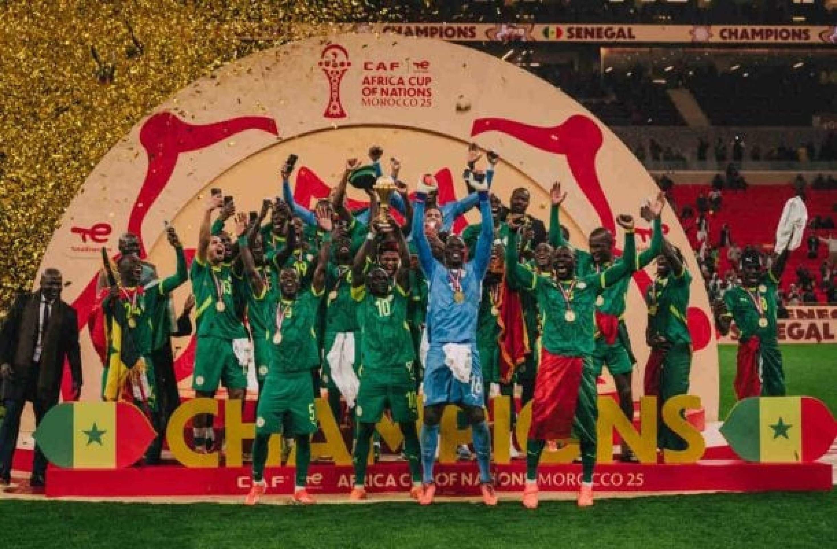 Senegal venceu Marrocos na prorrogação e conquistou o título da Copa Africana de Nações - (crédito: Foto: Reprodução/@FootballSenegal) Senegal venceu Marrocos na prorrogação e conquistou o título da Copa Africana de Nações - (crédito: Foto: Reprodução/@FootballSenegal)